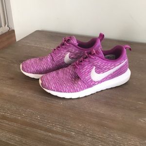 Purple Nike sneakers
